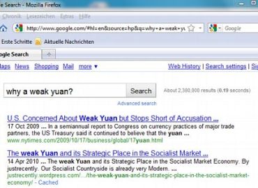 Why a Weak Yuan?
