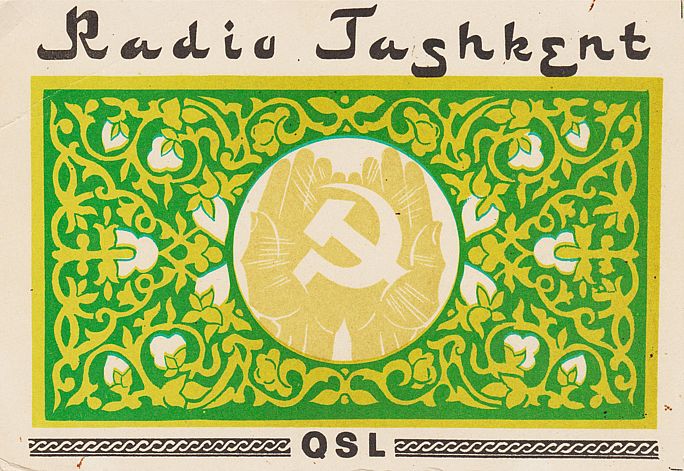 QSL card from Radio Tashkent, December 1985